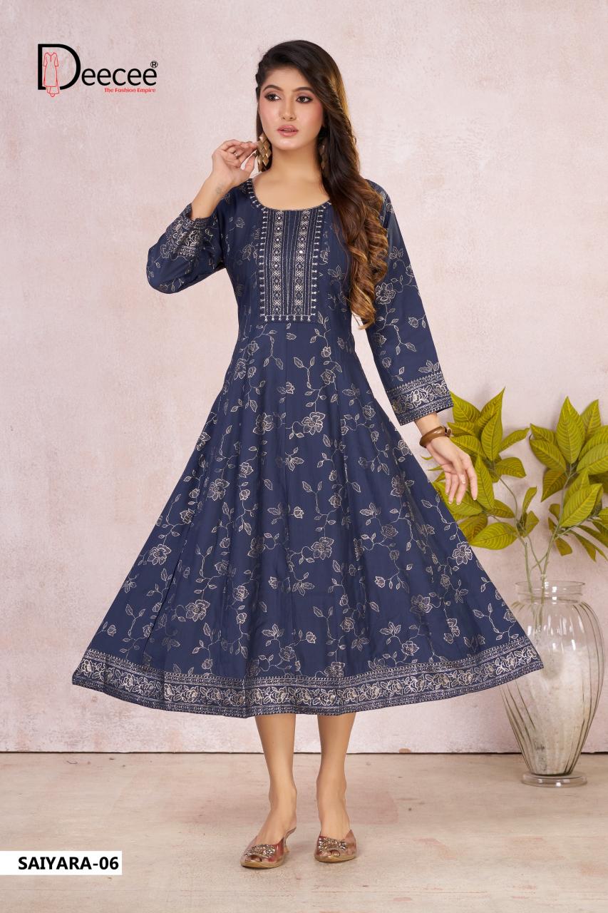 Deecee Saiyara catalog branded kurti wholesale market