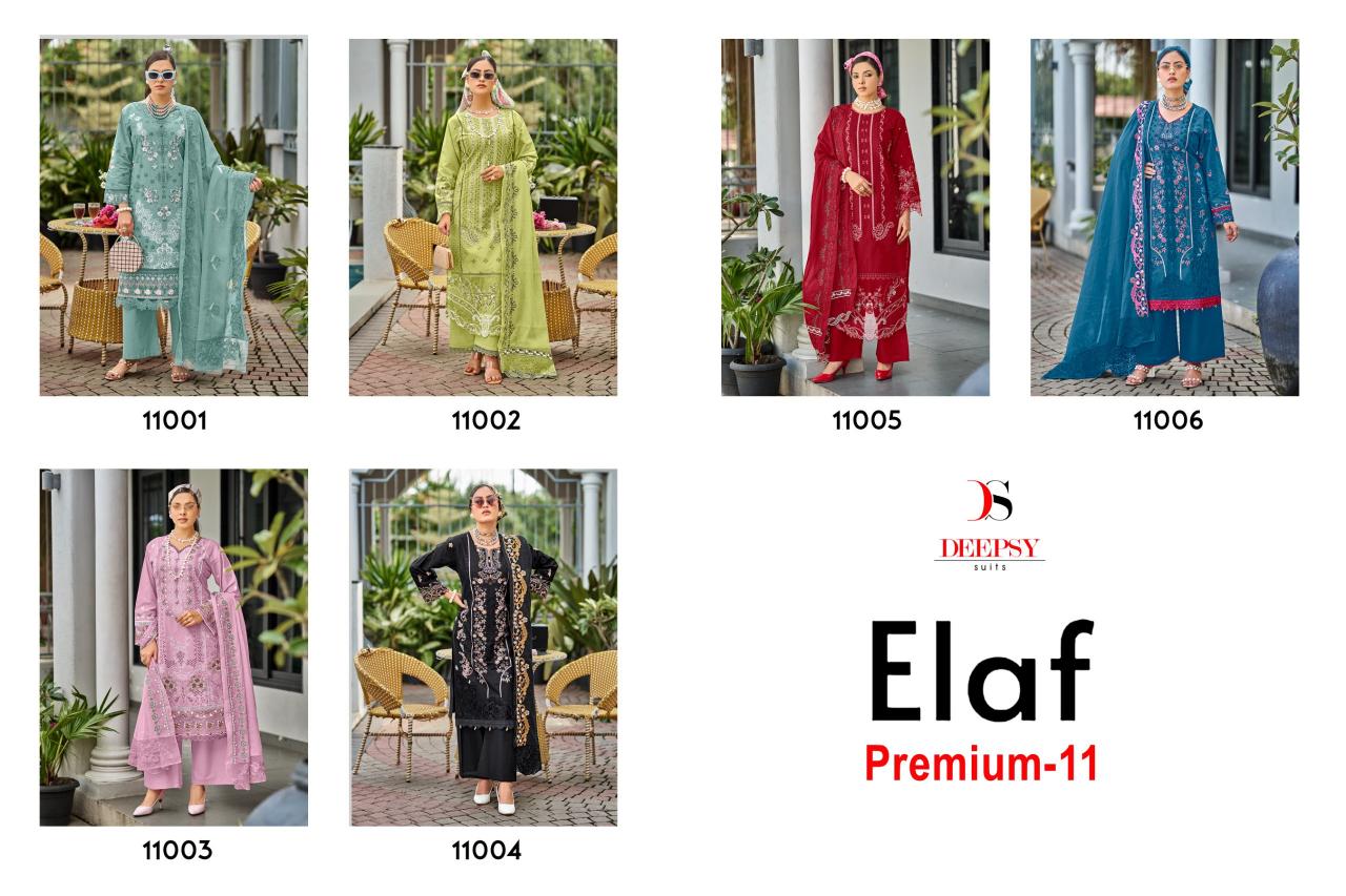 Deepsy Elaf Premium vol 11 catalog pakistani suits online india wholesale