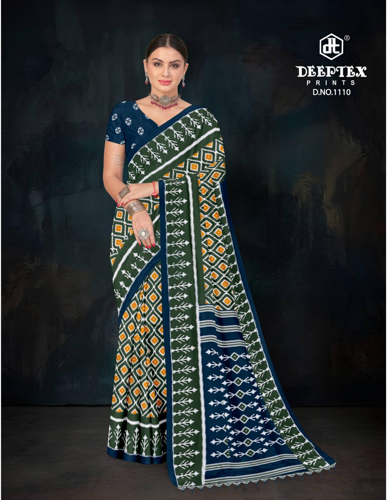 Deeptex Ikkat Vol 11 – Cotton Saree Wholesale Catalog
