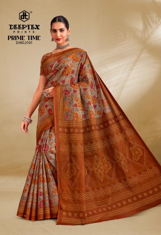Deeptex Prime Time Vol – 21 – Cotton Saree Wholesale Catalog