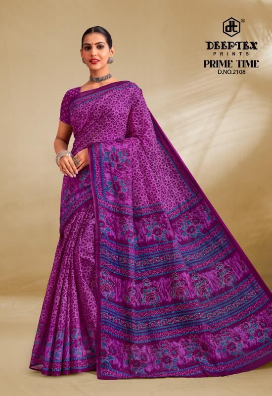 Deeptex Prime Time Vol – 21 – Cotton Saree Wholesale Catalog