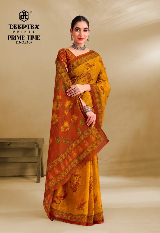 Deeptex Prime Time Vol – 21 – Cotton Saree Wholesale Catalog
