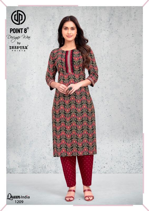 Deeptex Queen India Vol-12 – Kurti With Pant - Wholesale Catalog