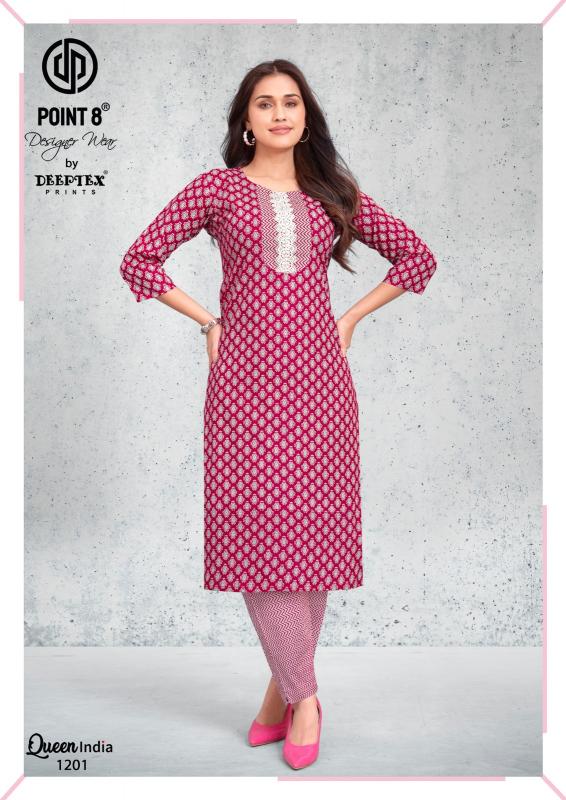 Deeptex Queen India Vol-12 – Kurti With Pant - Wholesale Catalog