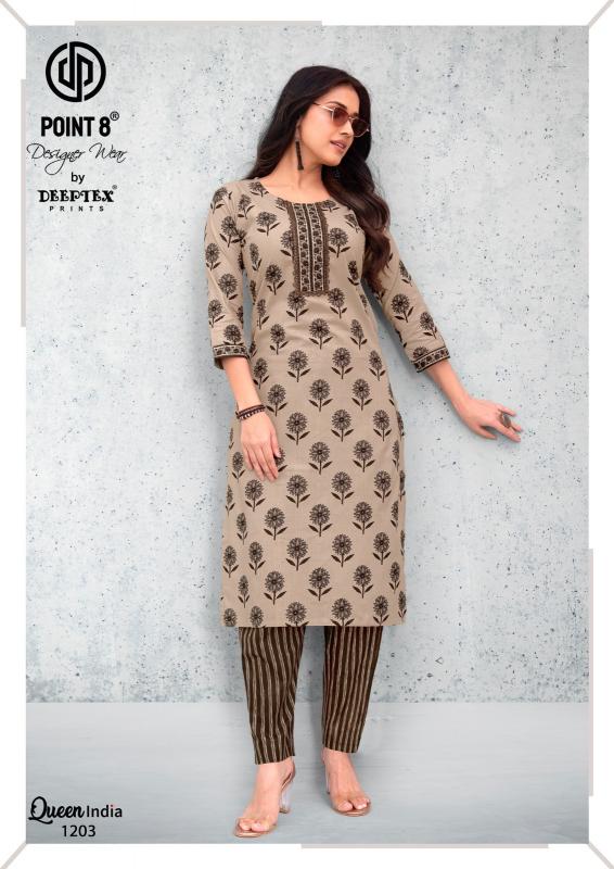 Deeptex Queen India Vol-12 – Kurti With Pant - Wholesale Catalog