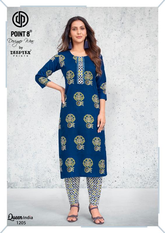 Deeptex Queen India Vol-12 – Kurti With Pant - Wholesale Catalog