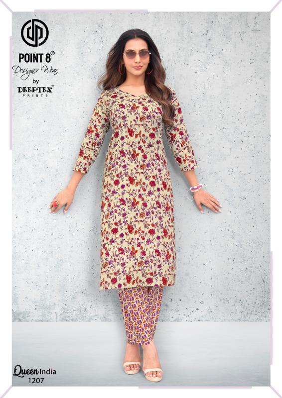 Deeptex Queen India Vol-12 – Kurti With Pant - Wholesale Catalog
