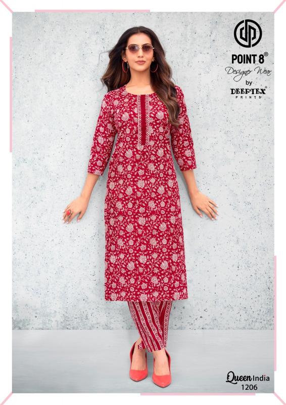 Deeptex Queen India Vol-12 – Kurti With Pant - Wholesale Catalog