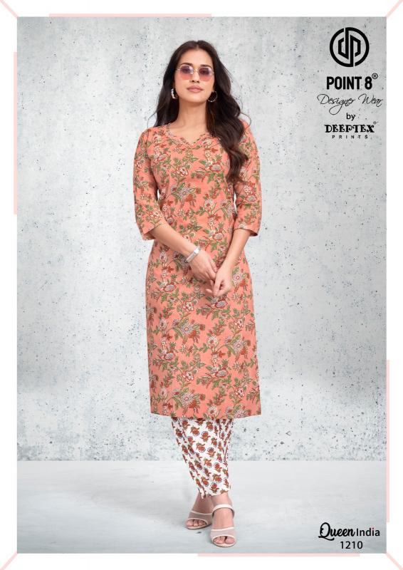 Deeptex Queen India Vol-12 – Kurti With Pant - Wholesale Catalog
