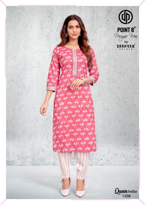 Deeptex Queen India Vol-12 – Kurti With Pant - Wholesale Catalog