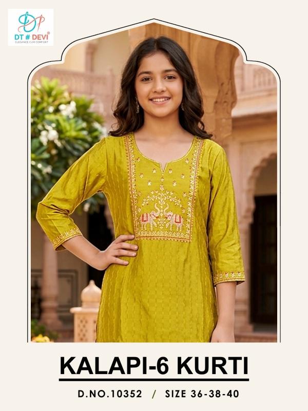 Dt Devi Kalapi vol 6 10352 catalog kids wear online wholesale bulk