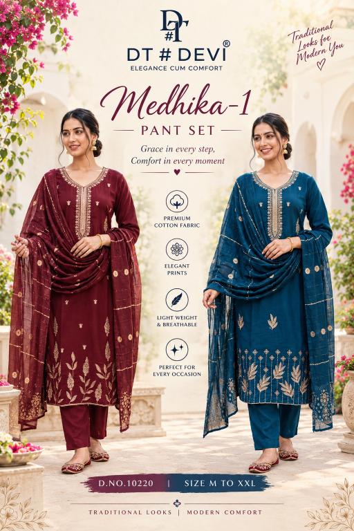 Dt Devi Medhika vol 1 10220 catalog trendy kurtis wholesale