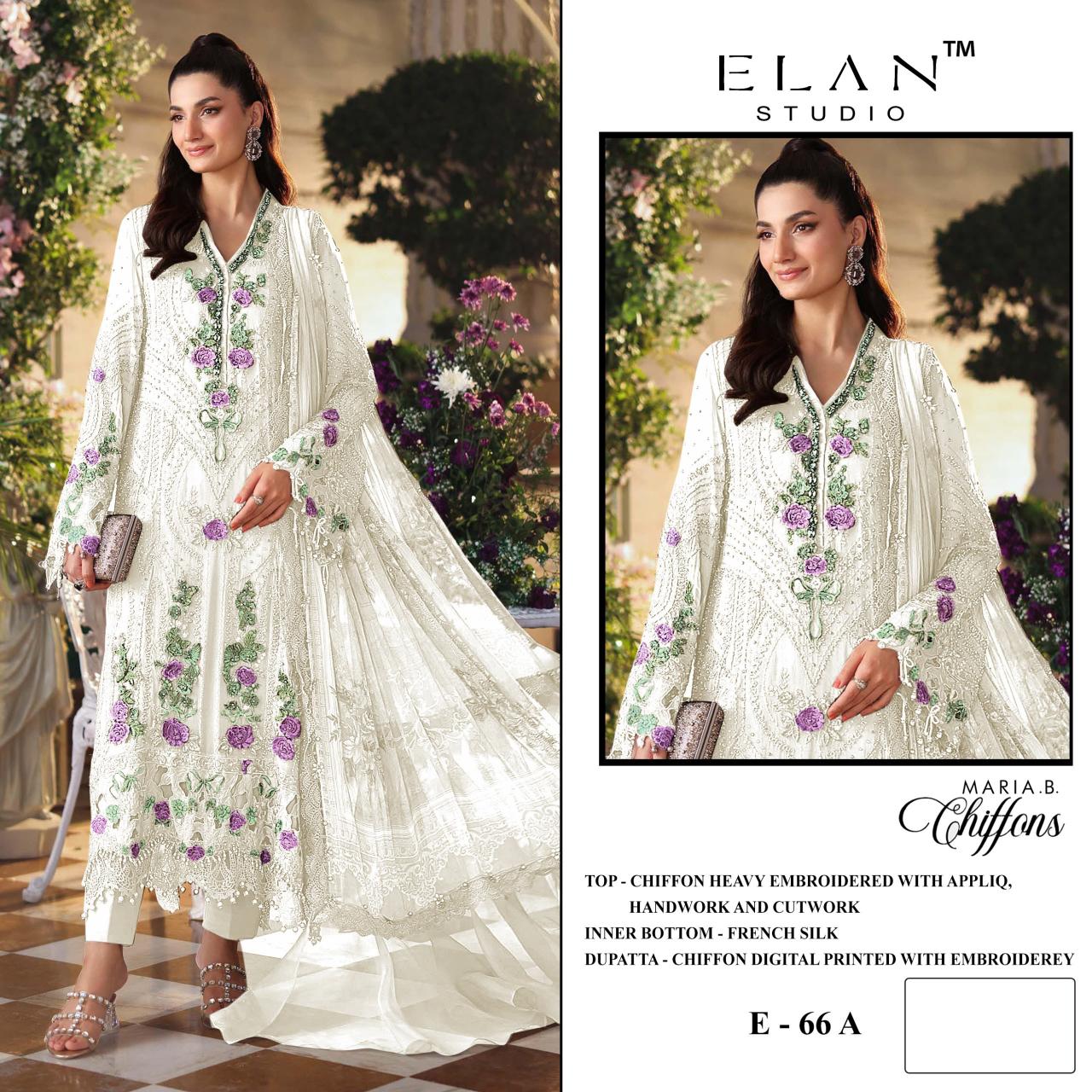Elan E 66 catalog wholesale pakistani designer suits