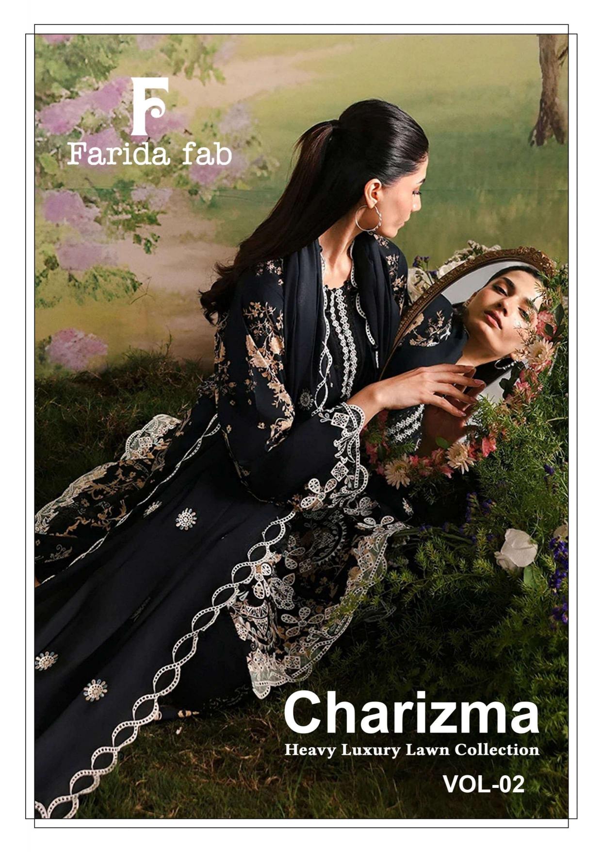 Farida Fab Charizma Vol 2 – Karachi Dress Material Wholesale Catalog
