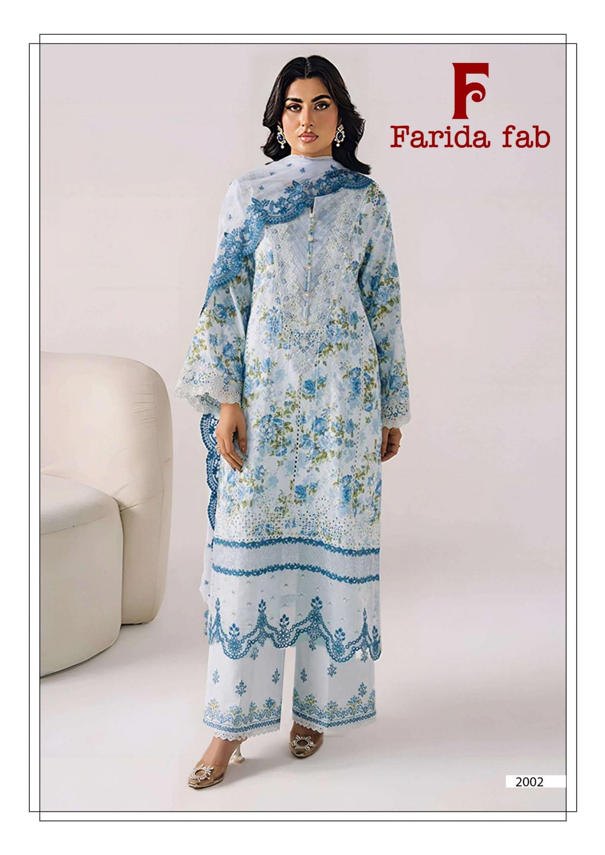 Farida Fab Charizma Vol 2 – Karachi Dress Material Wholesale Catalog