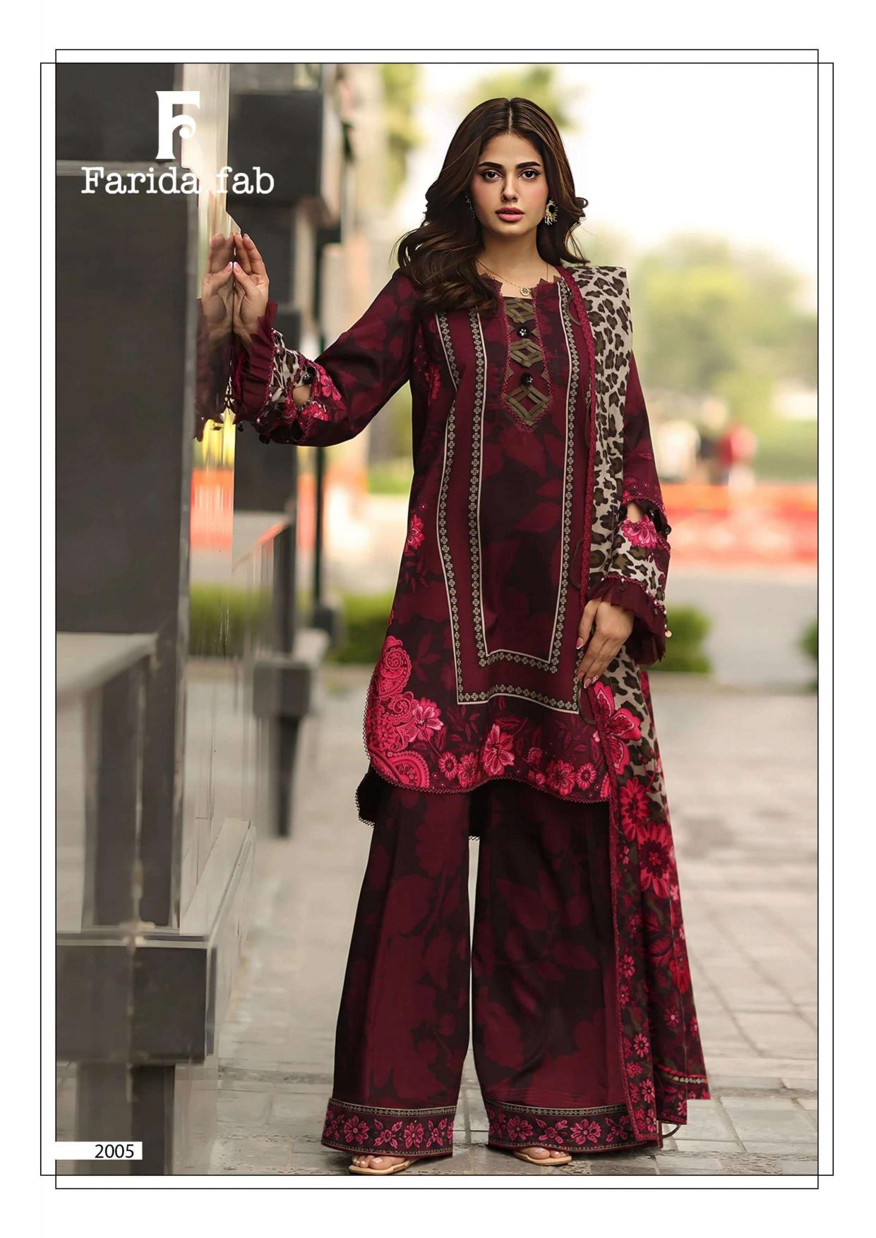Farida Fab Charizma Vol 2 – Karachi Dress Material Wholesale Catalog