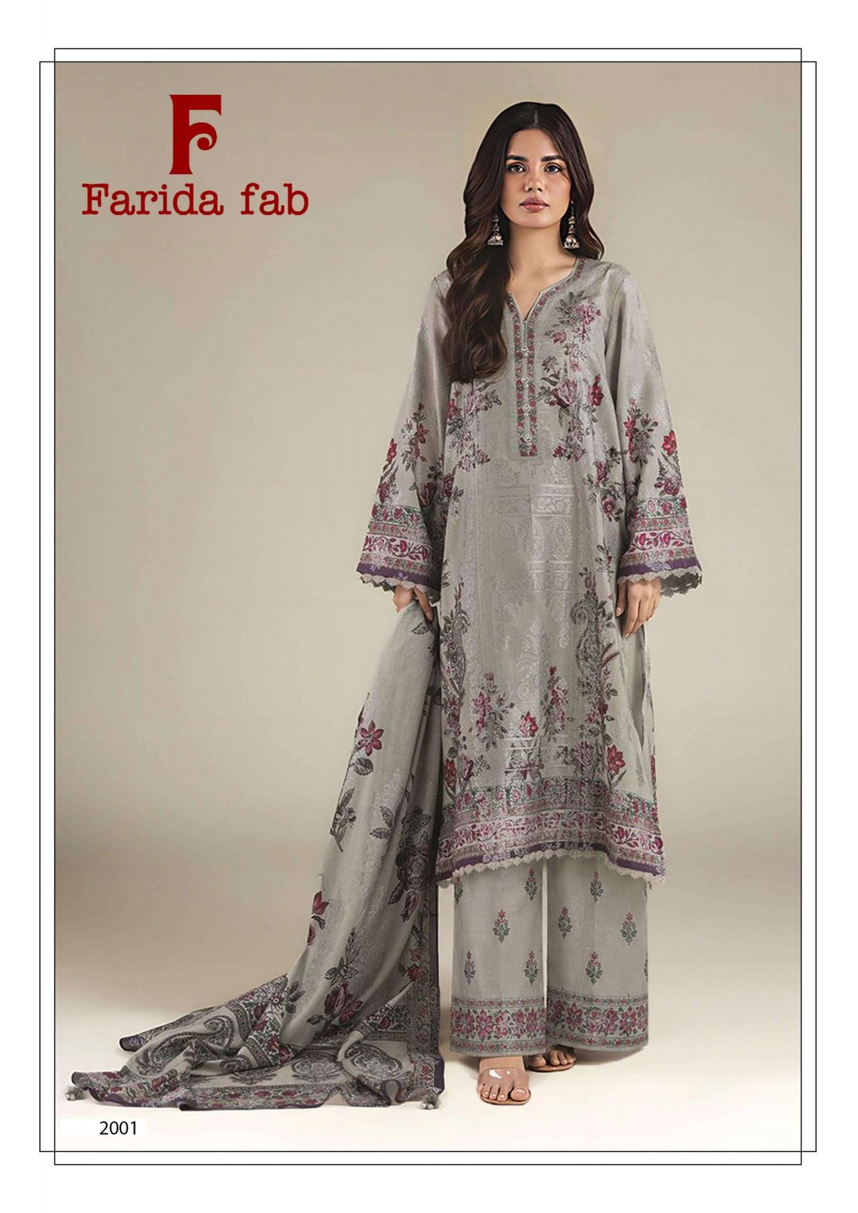 Farida Fab Charizma Vol 2 – Karachi Dress Material Wholesale Catalog