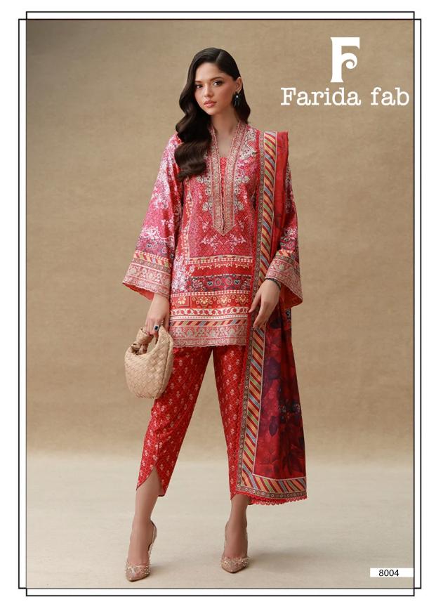 Farida Ramsha Vol 8 – Karachi Dress Material Wholesale Catalog
