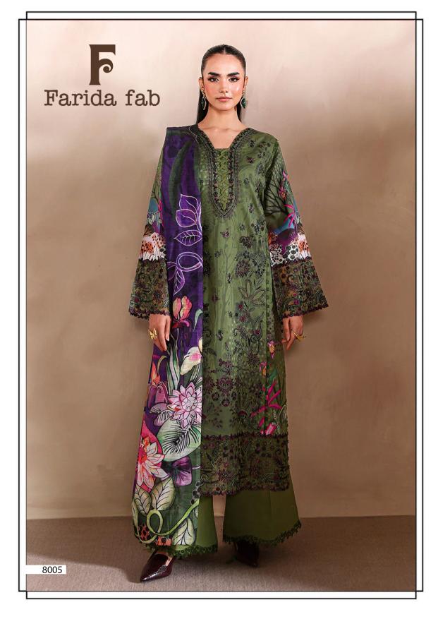 Farida Ramsha Vol 8 – Karachi Dress Material Wholesale Catalog