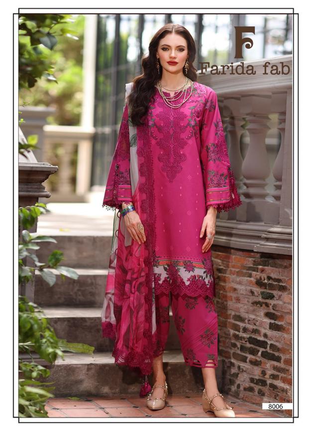 Farida Ramsha Vol 8 – Karachi Dress Material Wholesale Catalog