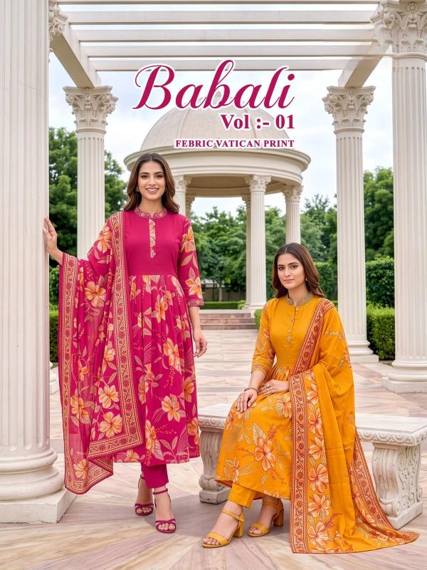 Felocity Babali vol 1 catalog kantha stitch kurti wholesale