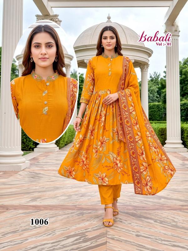 Felocity Babali vol 1 catalog kantha stitch kurti wholesale