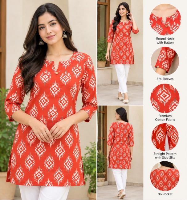 Felocity Premium Cotton vol 104 catalog cotton kurtis wholesale distributor in surat