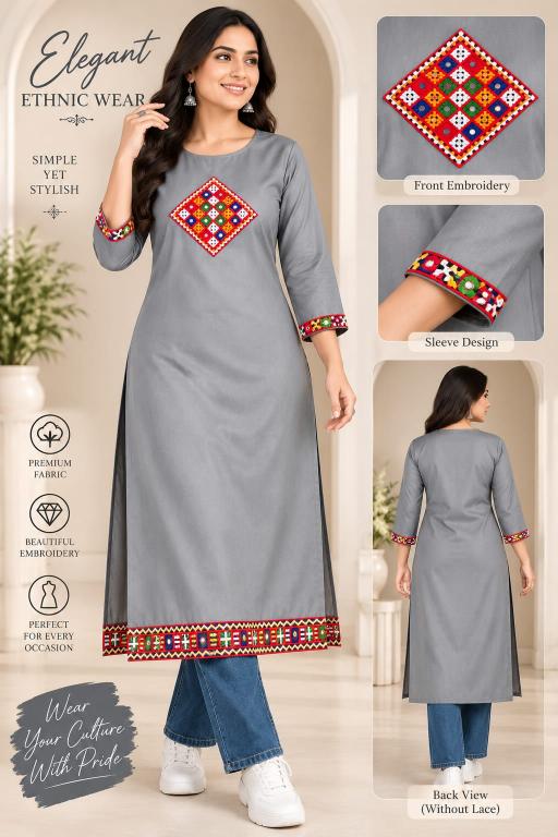 Felocity Queen catalog wholesale rayon straight cut kurti collection