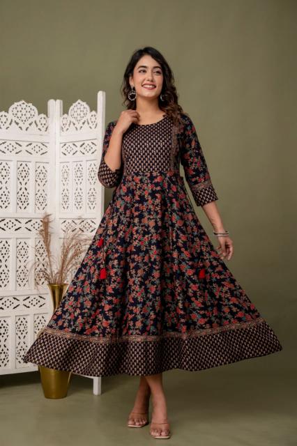 Felocity Rayon vol 46 catalog anarkali kurtis wholesale