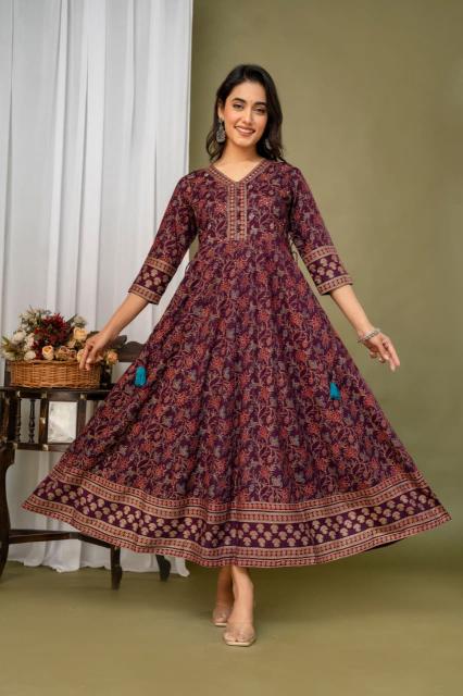 Felocity Rayon vol 47 catalog anarkali kurtis wholesale online