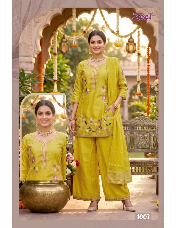 Felocity Zeel 0.1 catalog kurti palazzo set wholesale surat