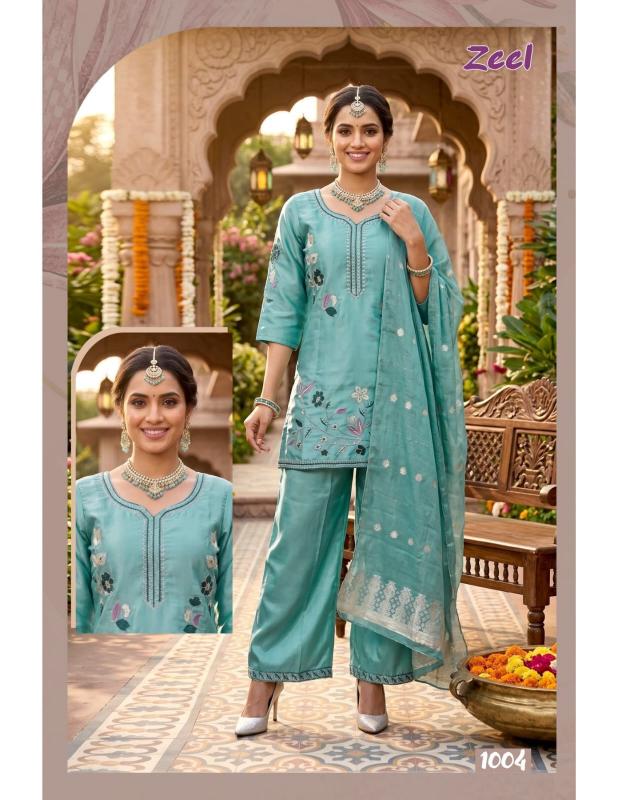 Felocity Zeel 0.1 catalog kurti palazzo set wholesale surat