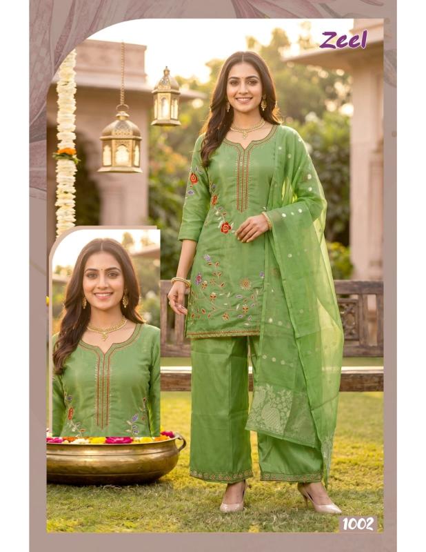 Felocity Zeel 0.1 catalog kurti palazzo set wholesale surat