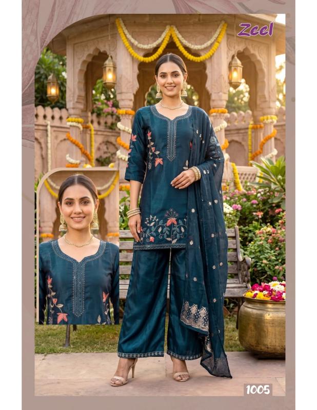 Felocity Zeel 0.1 catalog kurti palazzo set wholesale surat