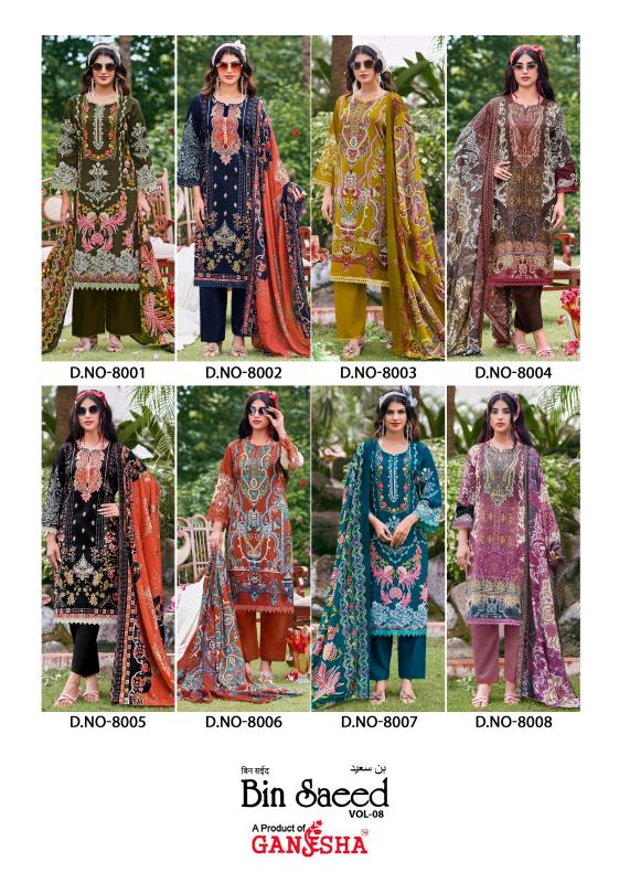 Ganesha Binsaeed Vol 8 – Karachi Readymade Kurti Pant With Dupatta