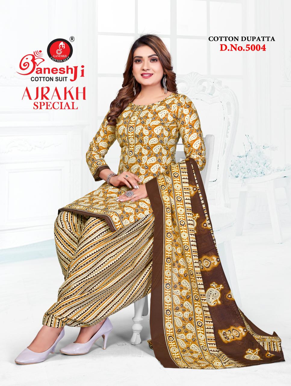 Ganeshji Ajrakh Special Vol 5 – Dress Material Wholesale Catalog