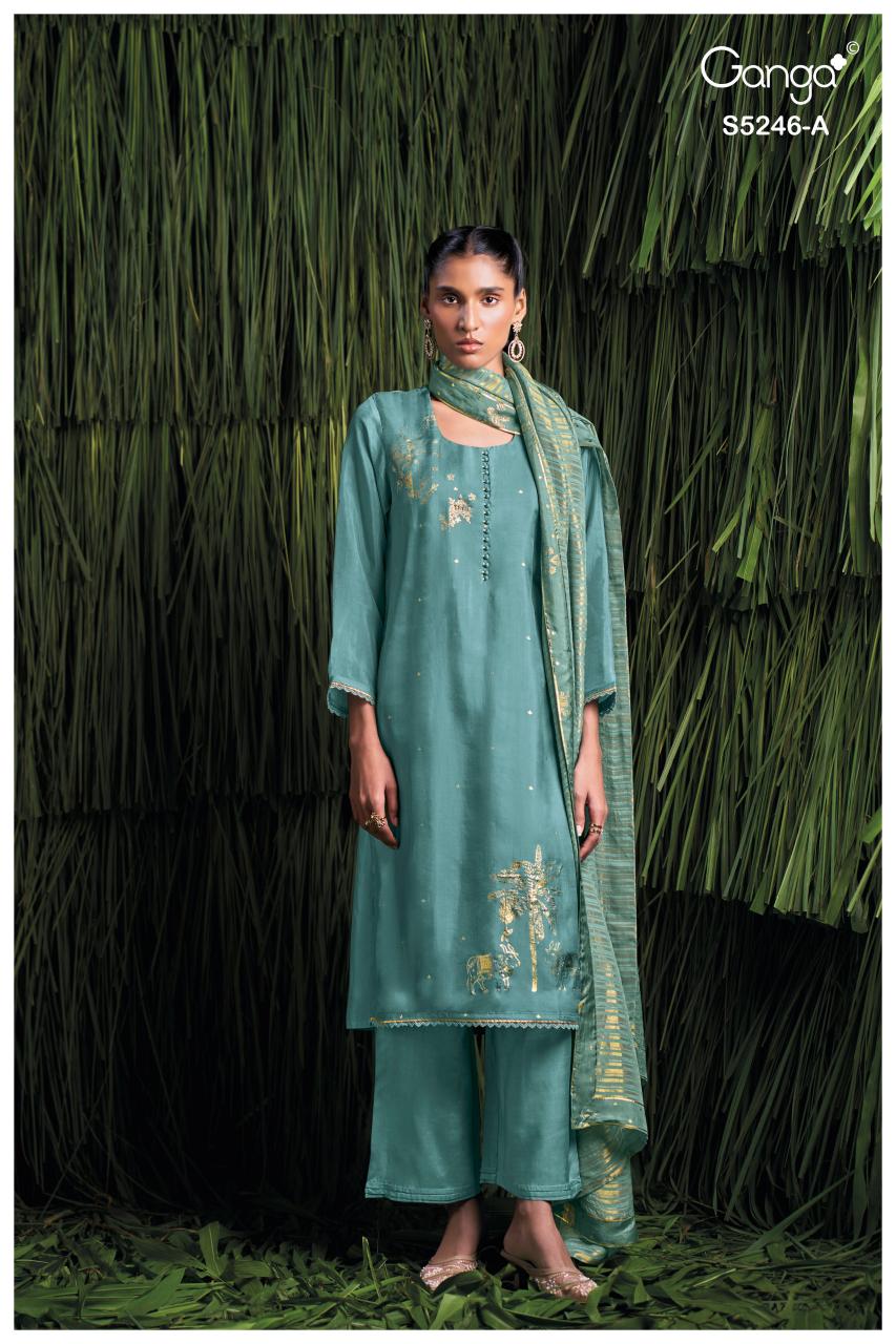 Ganga Celinea 5246 catalog tulsi salwar kameez wholesalers