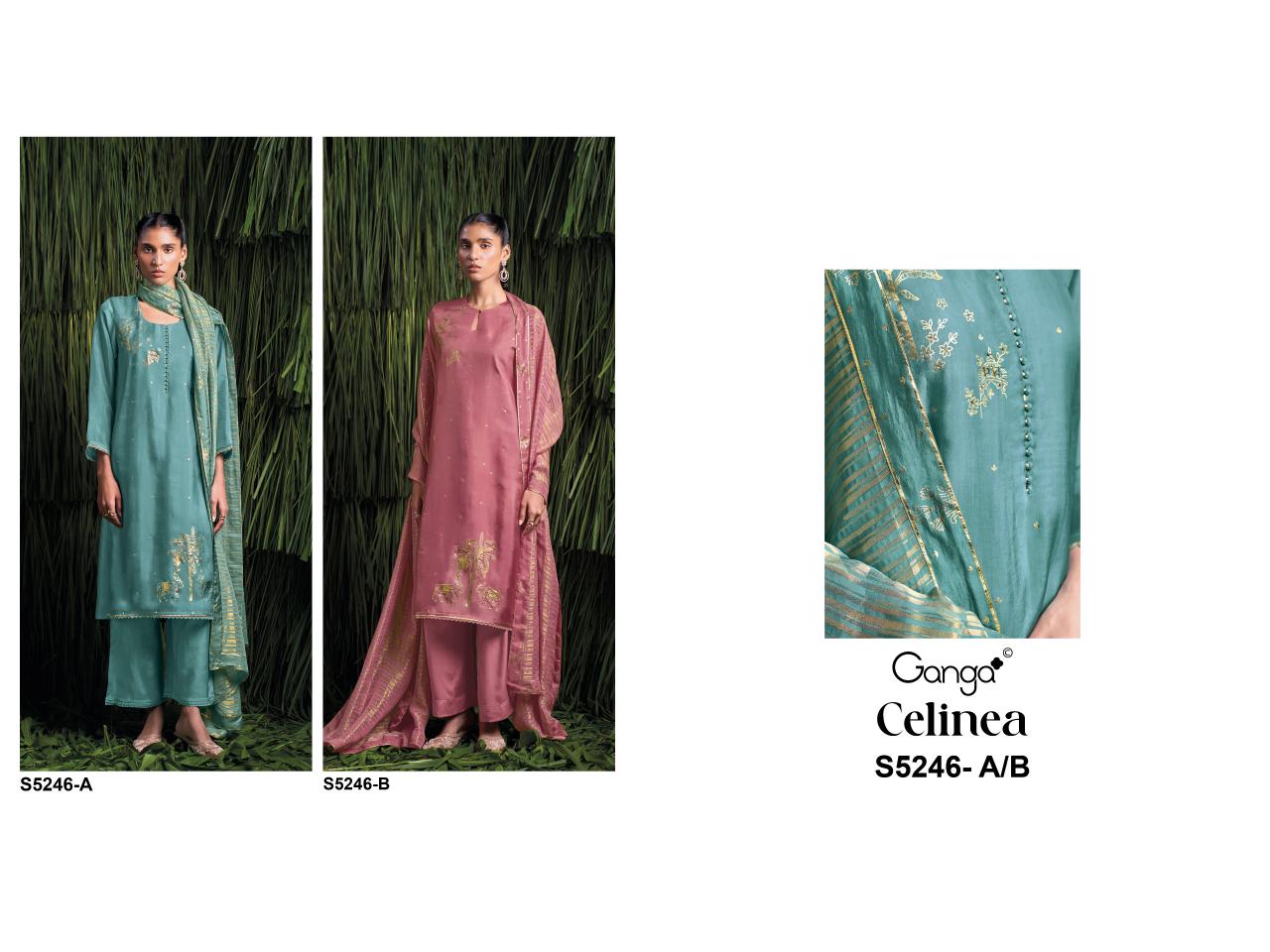 Ganga Celinea 5246 catalog tulsi salwar kameez wholesalers