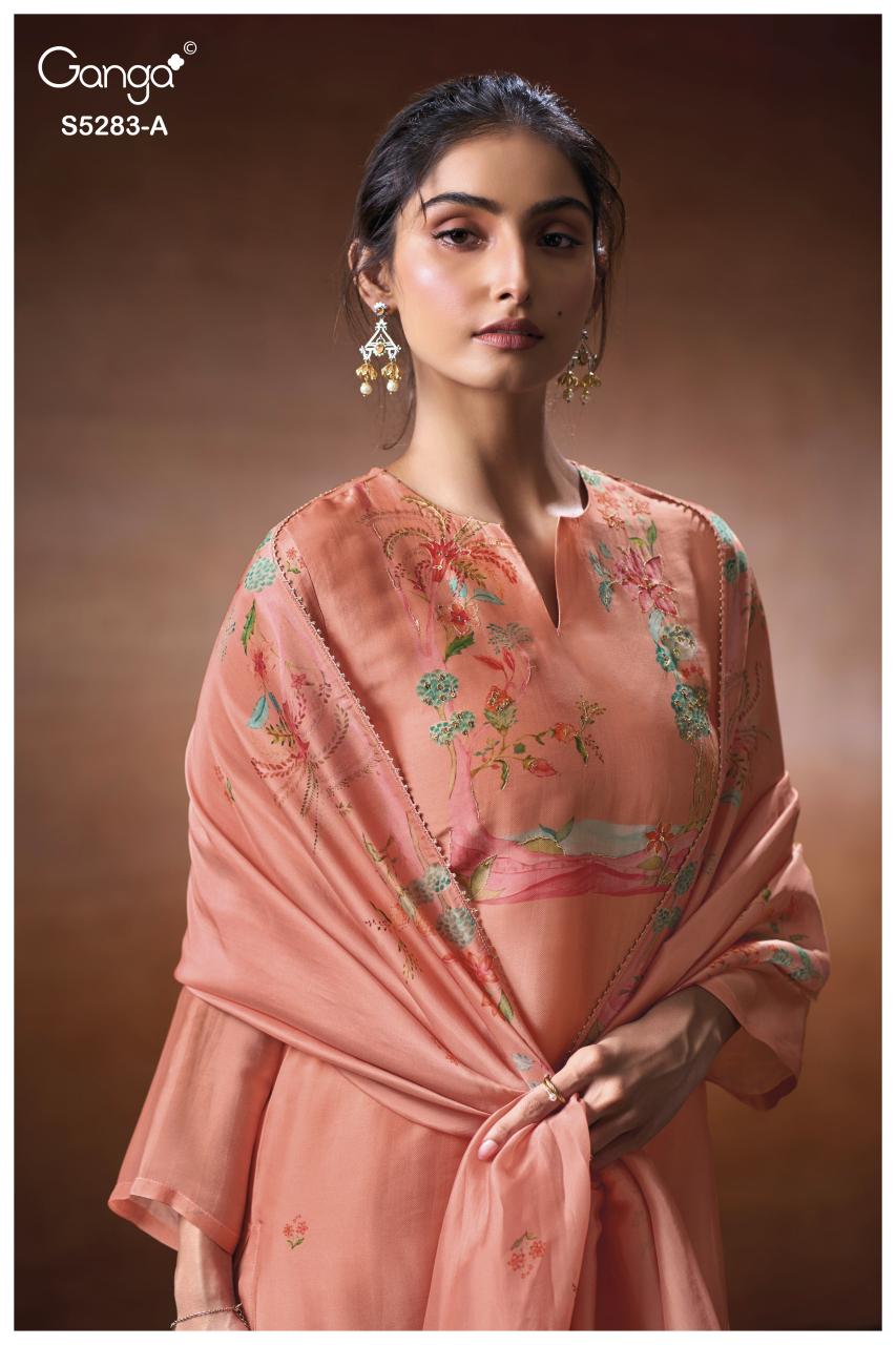 Ganga Delora 5283 catalog indian salwar kameez wholesaler