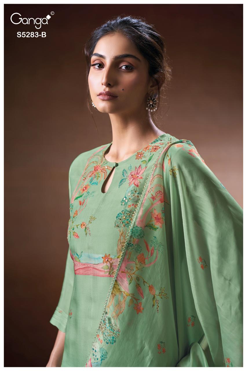 Ganga Delora 5283 catalog indian salwar kameez wholesaler
