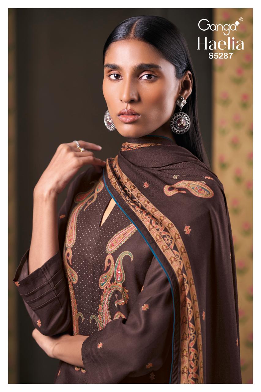 Ganga Haelia 5287 catalog mumbai wholesale salwar kameez