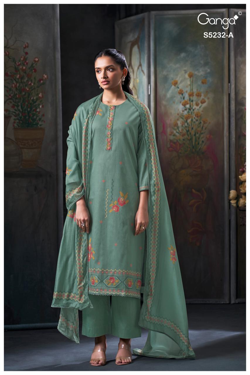 Ganga Keyara 5232 catalog unstitched salwar kameez wholesalers in delhi