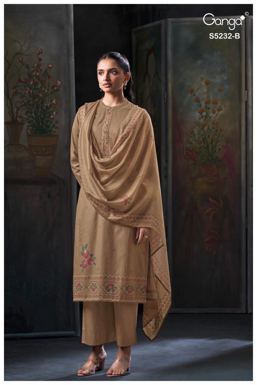 Ganga Keyara 5232 catalog unstitched salwar kameez wholesalers in delhi