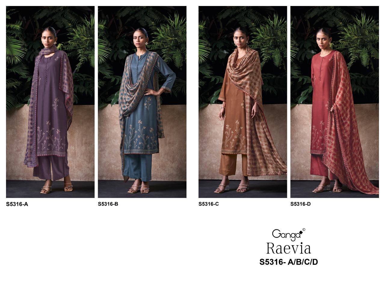Ganga Raevia 5316 catalog chennai salwar kameez wholesaler
