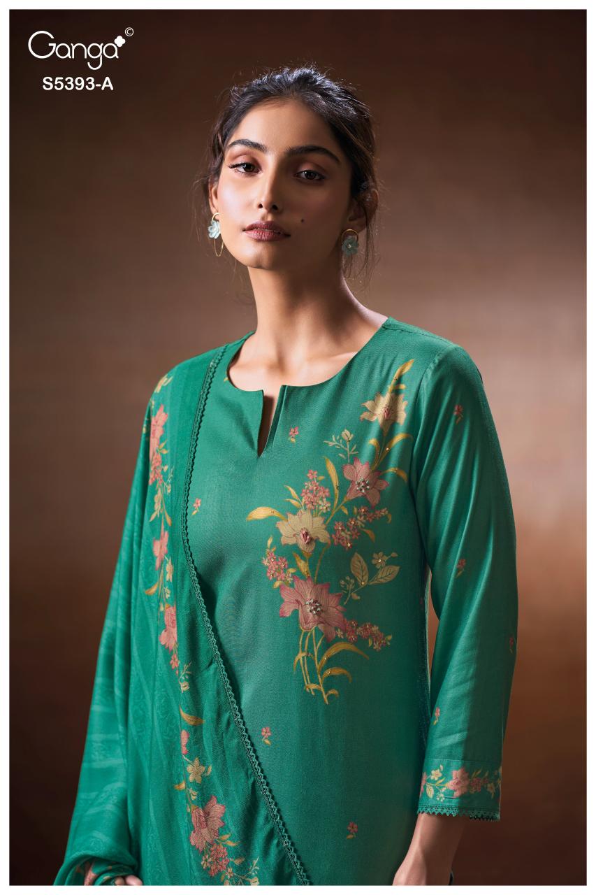 Ganga Riveya 5393 catalog salwar kameez manufacturers wholesale suppliers in surat surat gujarat