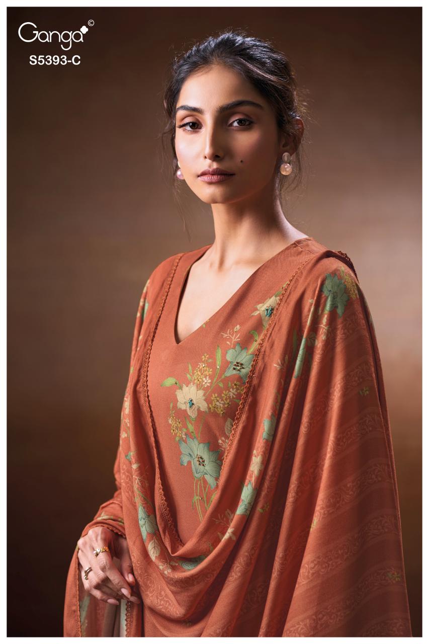 Ganga Riveya 5393 catalog salwar kameez manufacturers wholesale suppliers in surat surat gujarat