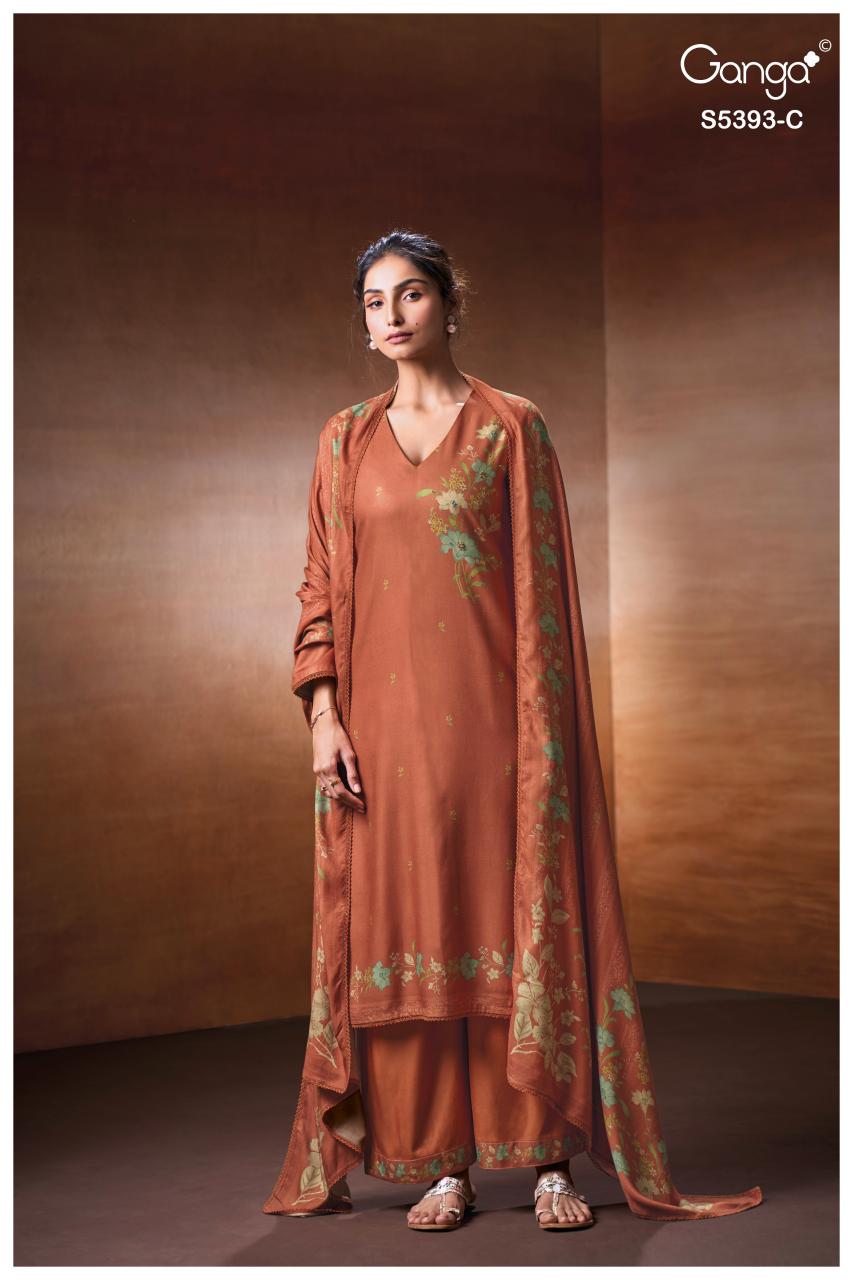 Ganga Riveya 5393 catalog salwar kameez manufacturers wholesale suppliers in surat surat gujarat