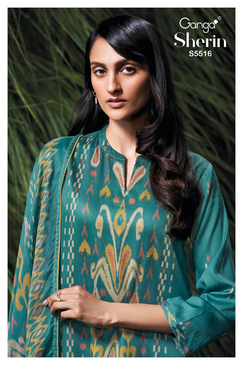 Ganga Sherin 5516 catalog ladies salwar kameez wholesale