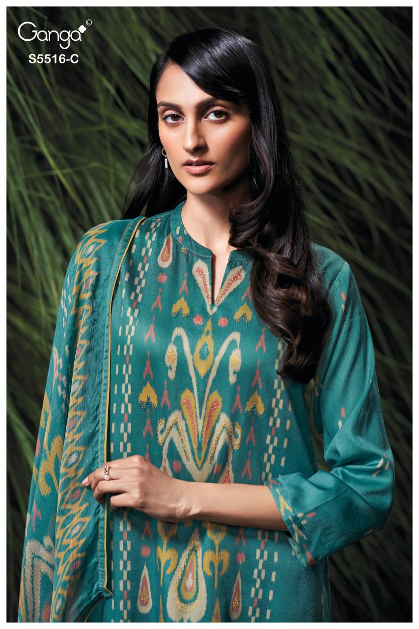 Ganga Sherin 5516 catalog ladies salwar kameez wholesale