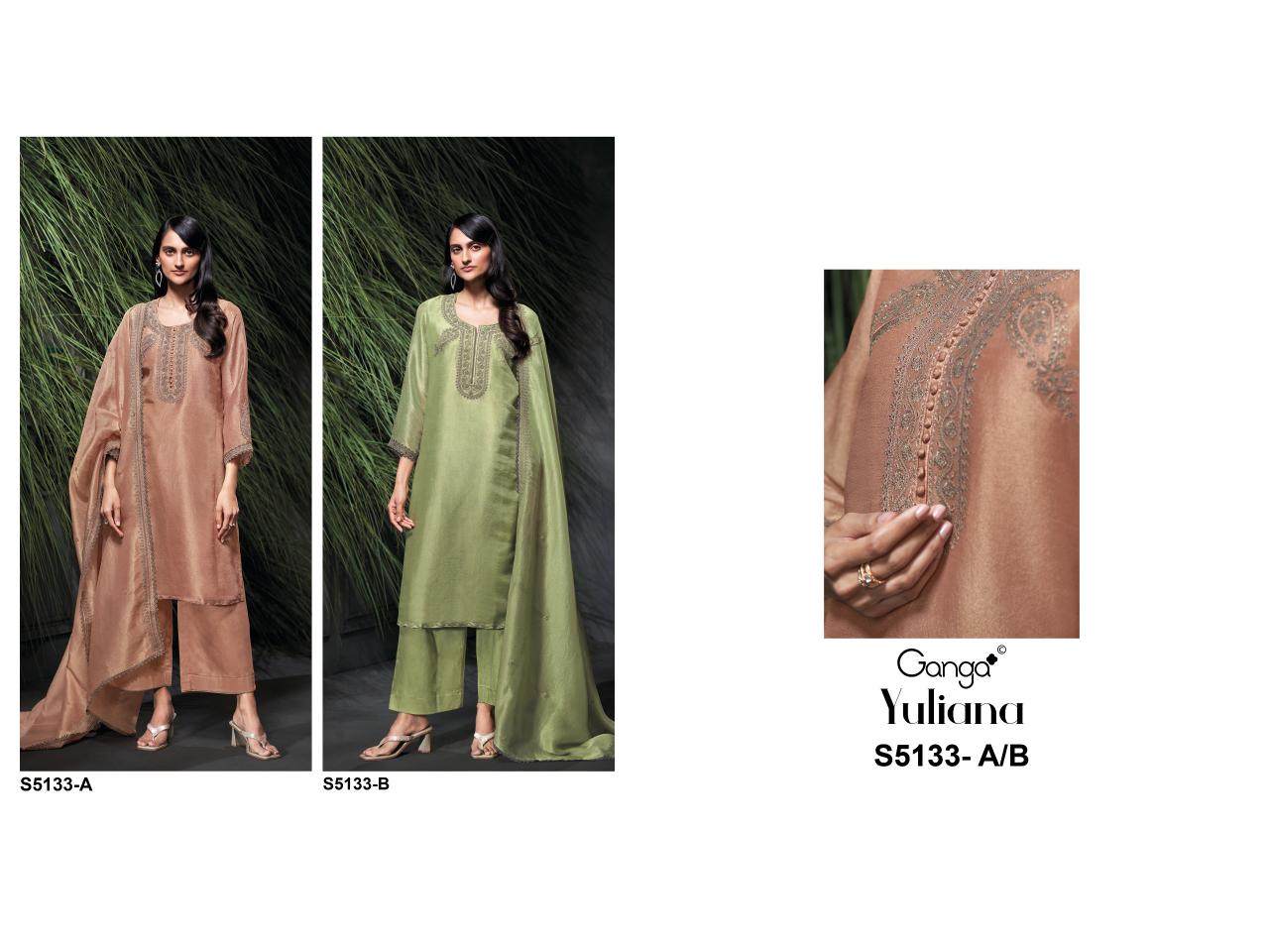 Ganga Yuliana 5133 catalog wholesale salwar kameez in hyderabad